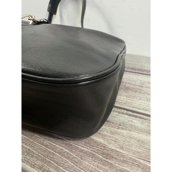 Vintage COACH Hamptons 7778 Hobo Clip Black Leather Stitching EXCELLENT - Picture 12 of 17